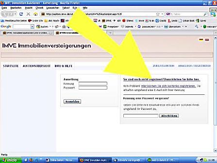 registrieren als Bieter